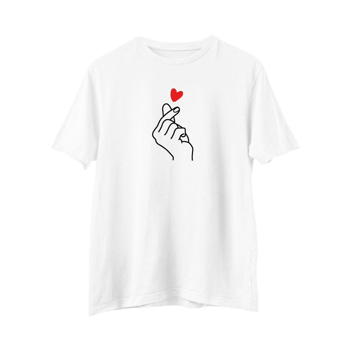 Korean Finger Heartshirt, Korean Love, Kpop Finger Heart, Kpop Shirt, aesthetic t-shirt, Trendy, Graphic, K-Pop Shirt