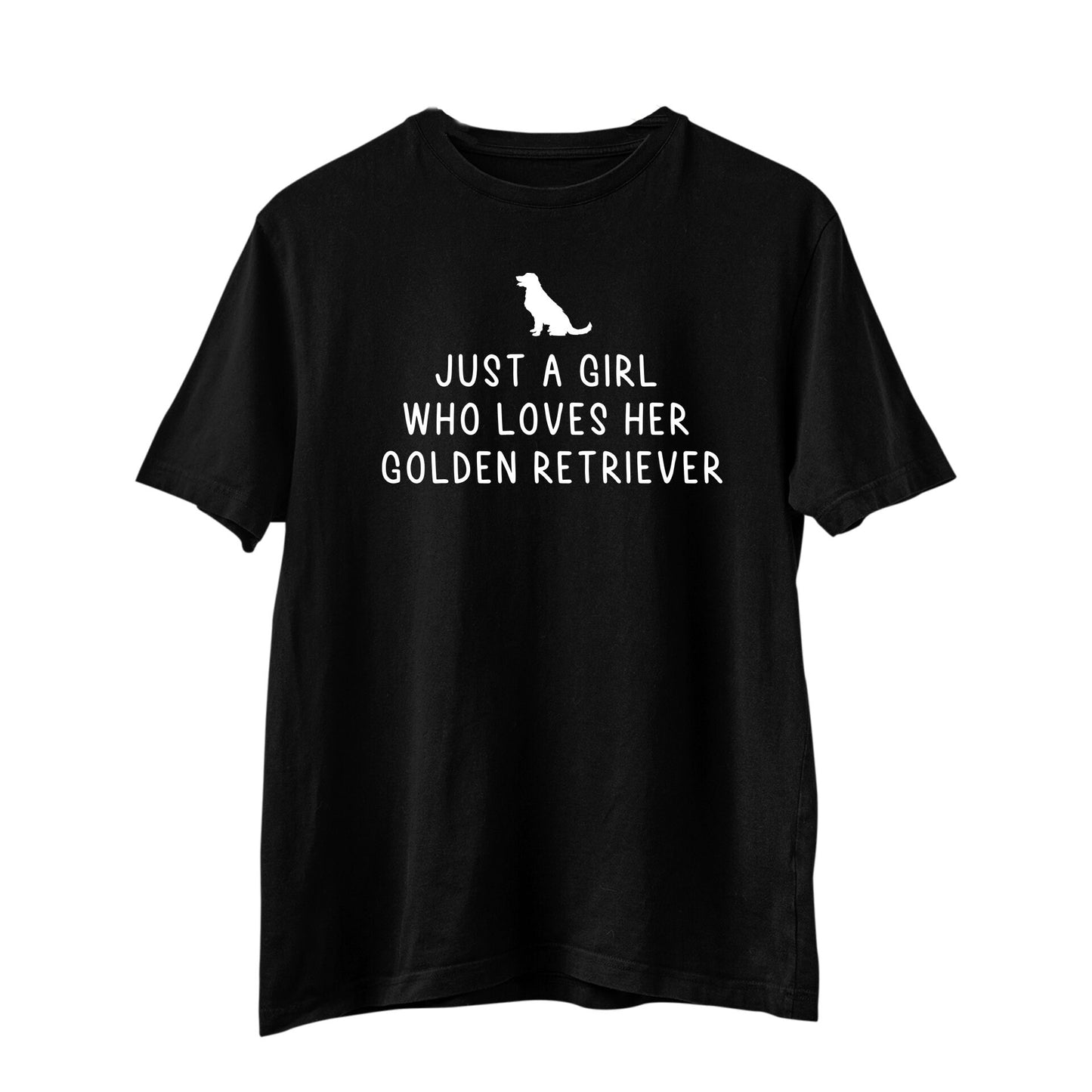 Just a Girl Who Loves Her Golden Retriever, Golden Retriever Shirt, Golden Retriever Gift, Lover, Dog Mom, Dog Lover Shirt, Funny Dog shirt