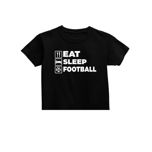 Unisex Eat Sleep Football Kids T-Shirt, Eat Sleep Football Repeat