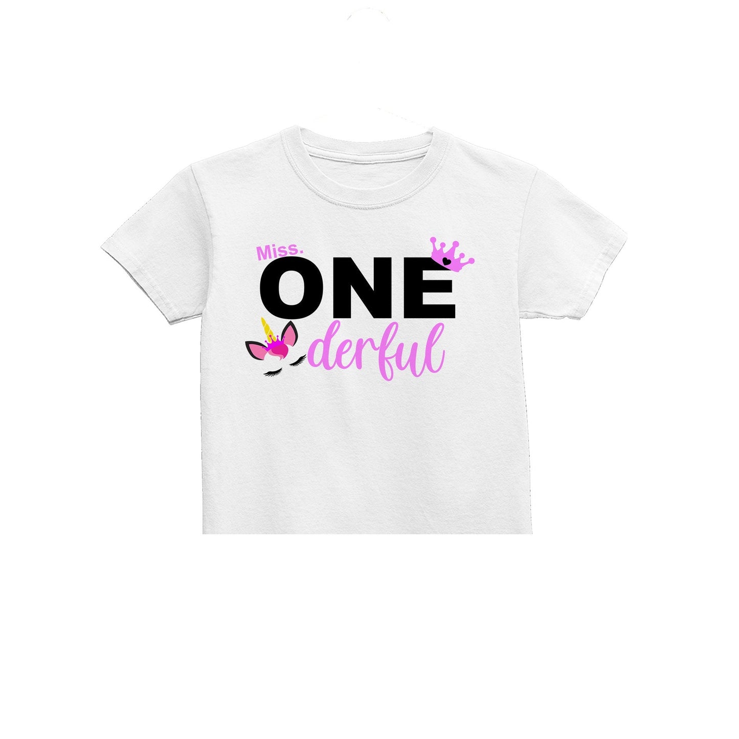 Miss Onederful Kids T-Shirt, First Birthday, Baby Grow