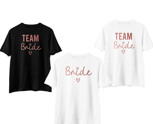 Unisex Team Bride Rose Gold T-Shirt