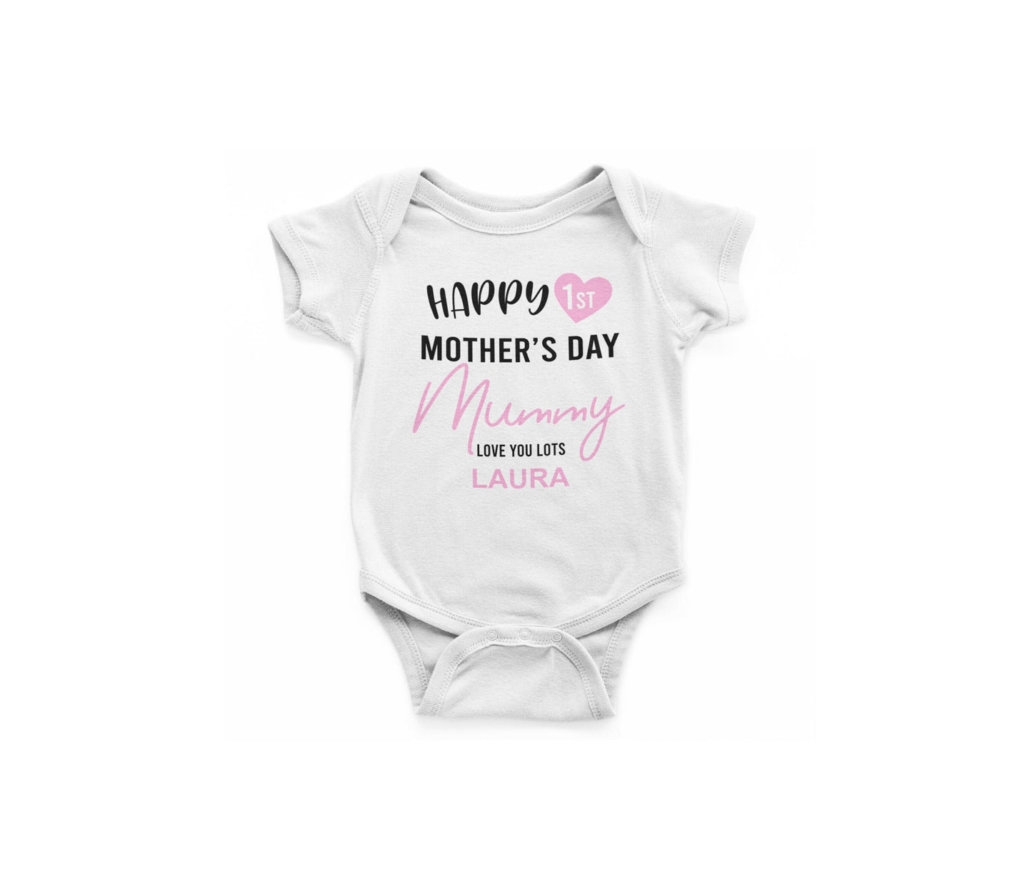 Happy 1st Father's Day/Mother's Day Baby Vest, Baby Grow