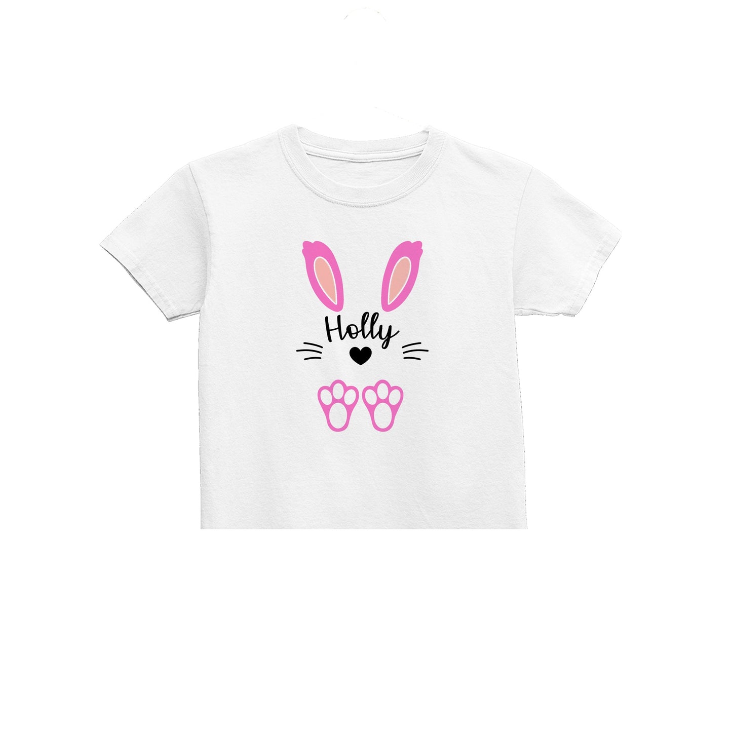 Custom Easter Bunny Kids T-Shirt, Personalised Easter Shirt