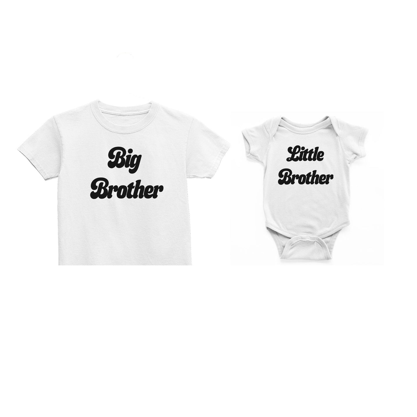 Retro Big Brother T-Shirt , Big Sister, Lil Sis, Matching Sister Outfits