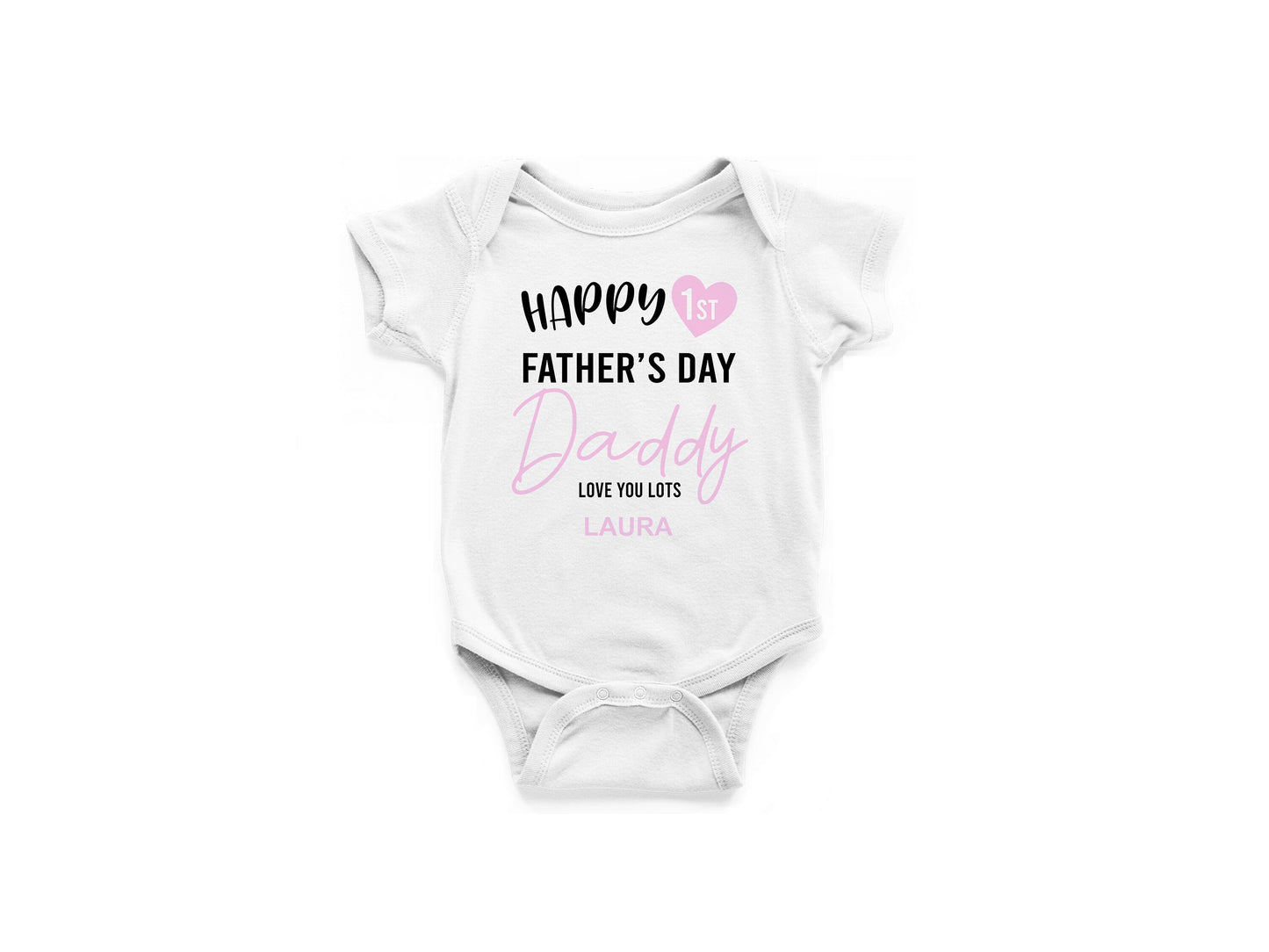 Happy 1st Father's Day/Mother's Day Baby Vest, Baby Grow