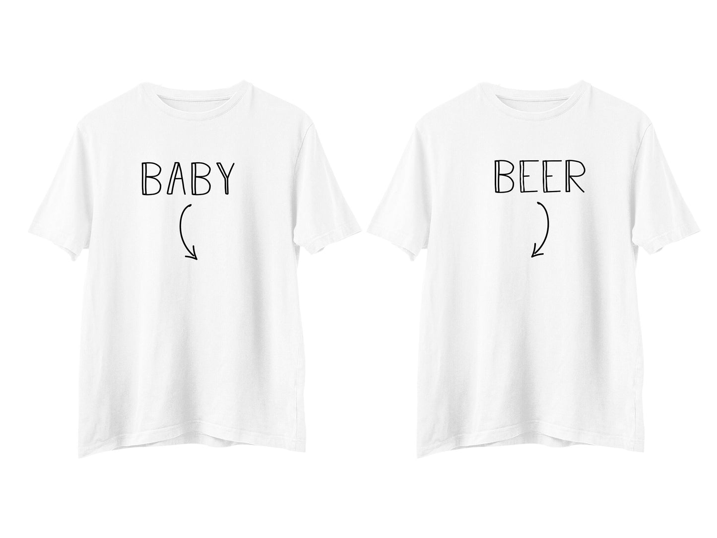 Beer + Baby, Daddy/Mummy To be Shirt