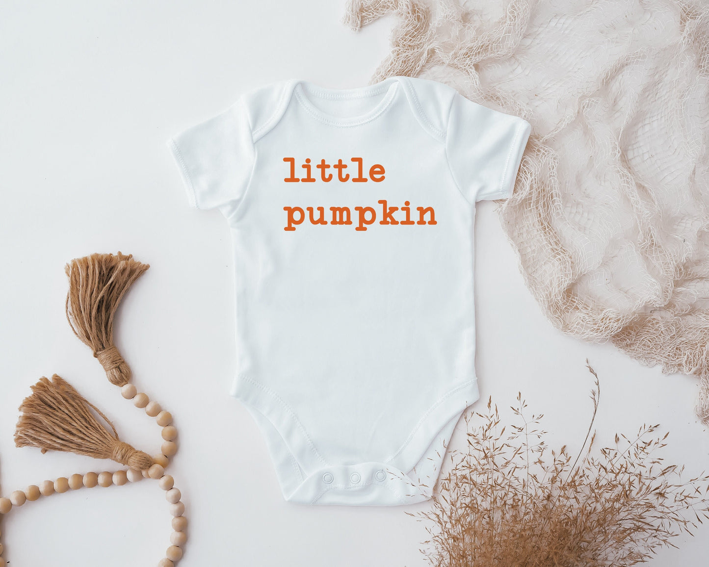 Little Pumpkin Baby bodysuit, Pumpkin, Custom Halloween bodysuit, Halloween Baby, First Halloween, Autumn, Fall, Baby grow, Ghost Bodysuit