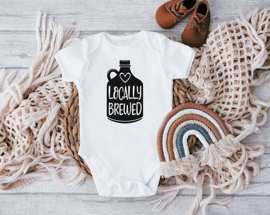 Locally Brewed Baby Vest, Baby Grow, Beer Baby