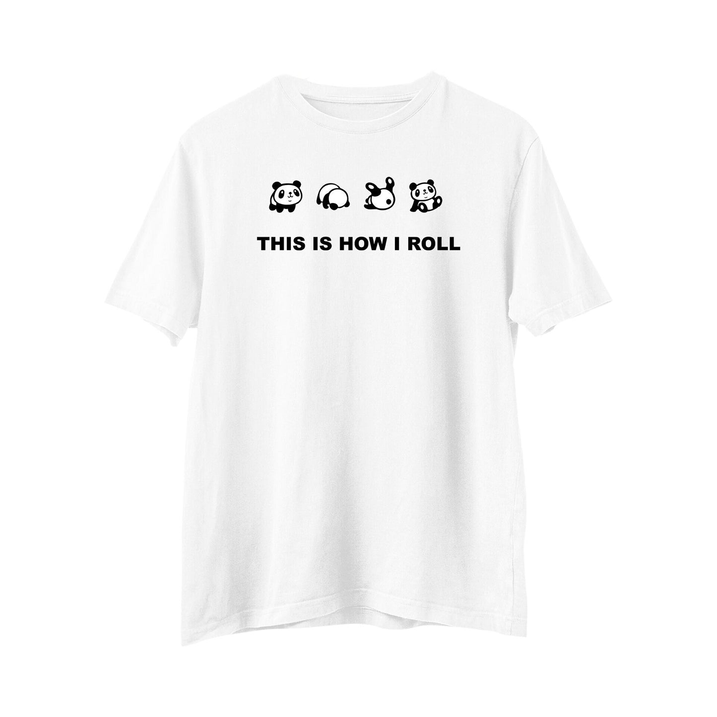This is how I roll T-Shirt, Panda T-Shirt, Cute Animal T-Shirt, Cute Women's Shirt, Funny Japanese tshirt, Aesthetic T-Shirt, Kawaii