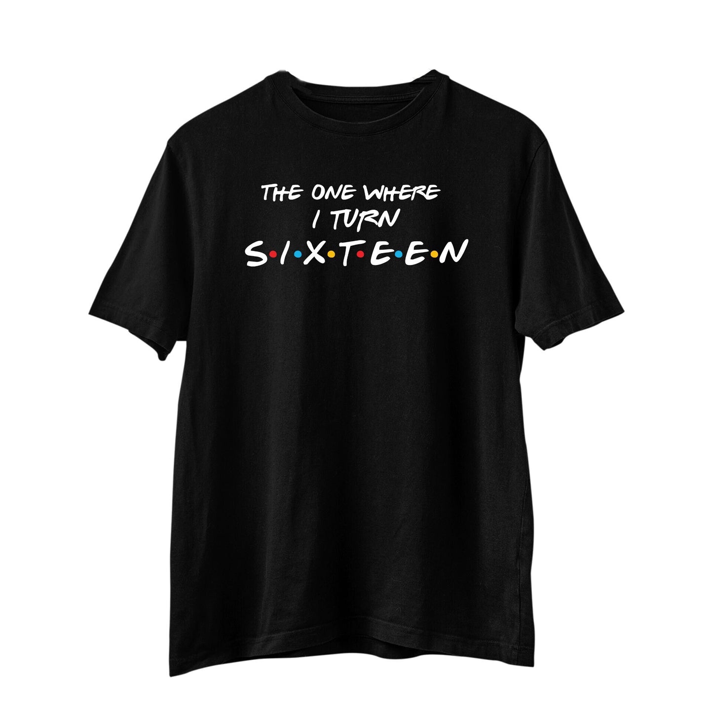 Unisex The One Where I Turn Sixteen T-Shirt, 16th Birthday T-Shirt, 2006 Birthday, Turning 16 T-Shirt, Birthday Party, Friends T-Shirt