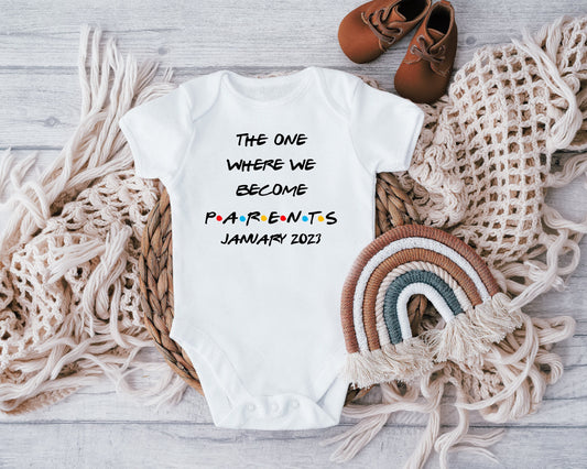 The one where we become Parents Baby Vest, Baby Grow