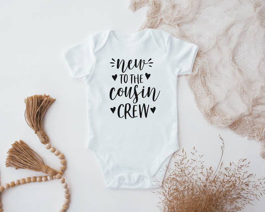 New To The Cousin Crew Baby Vest, Baby Grow