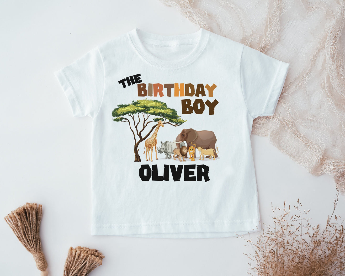 Kids Custom Birthday t shirt, 1st Birthday,2nd Birthday,Birthday top,Jungle,Safari,Wild one,Birthday Boy,Birthday Girl,Toddler