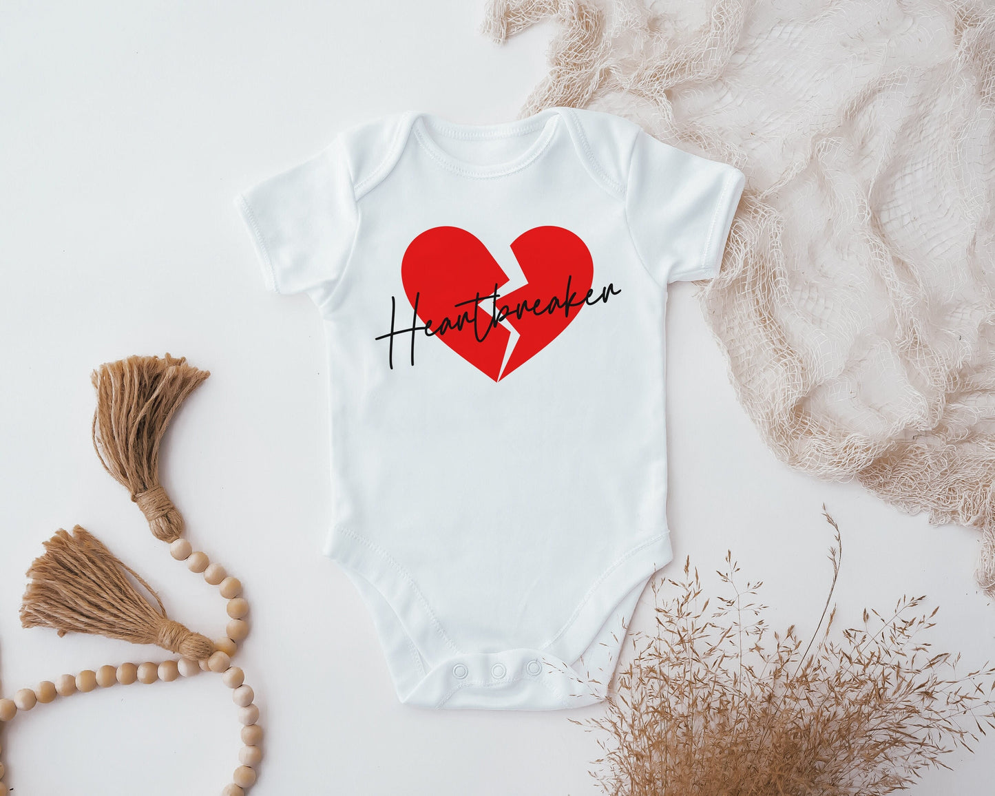 Heartbreaker Valentine Baby Vest, Baby Grow