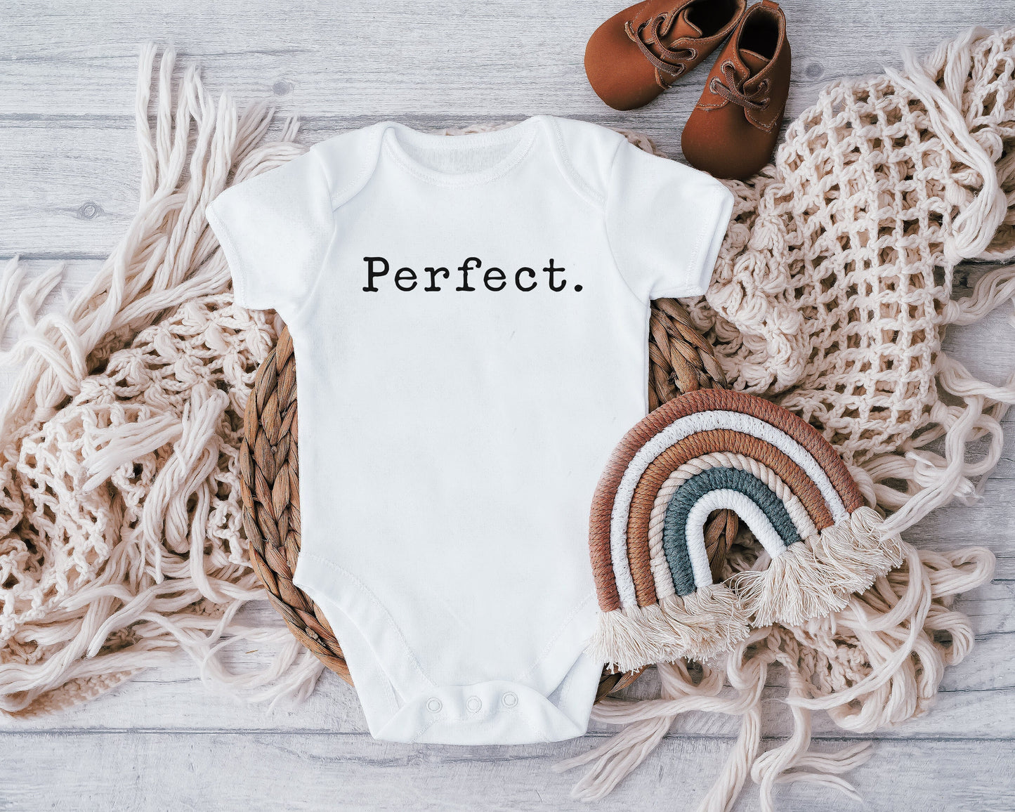 Handsome, Blessed, Perfect, Loved Baby Vest, Baby Grow