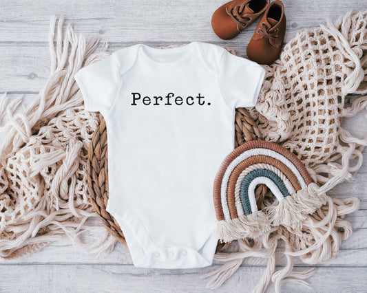 Handsome, Blessed, Perfect, Loved Baby Vest, Baby Grow