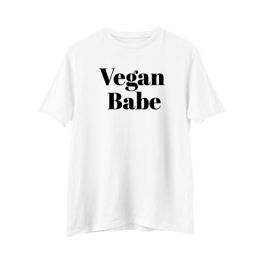 Unisex Vegan Babe T-shirt, Vegan Babe Shirt, Vegan tshirt, Gift for Vegan, Vegan Clothing, Novelty T-Shirt, Aesthetic Shirt, vegetarian