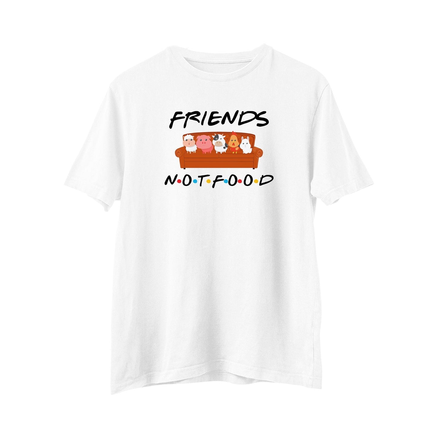 Unisex Friends Not Food T-shirt, Vegan tshirt, Vegan Gift, Vegan Clothing, Novelty T-Shirt, Aesthetic Shirt, Friends T-Shirt, Friends Fan