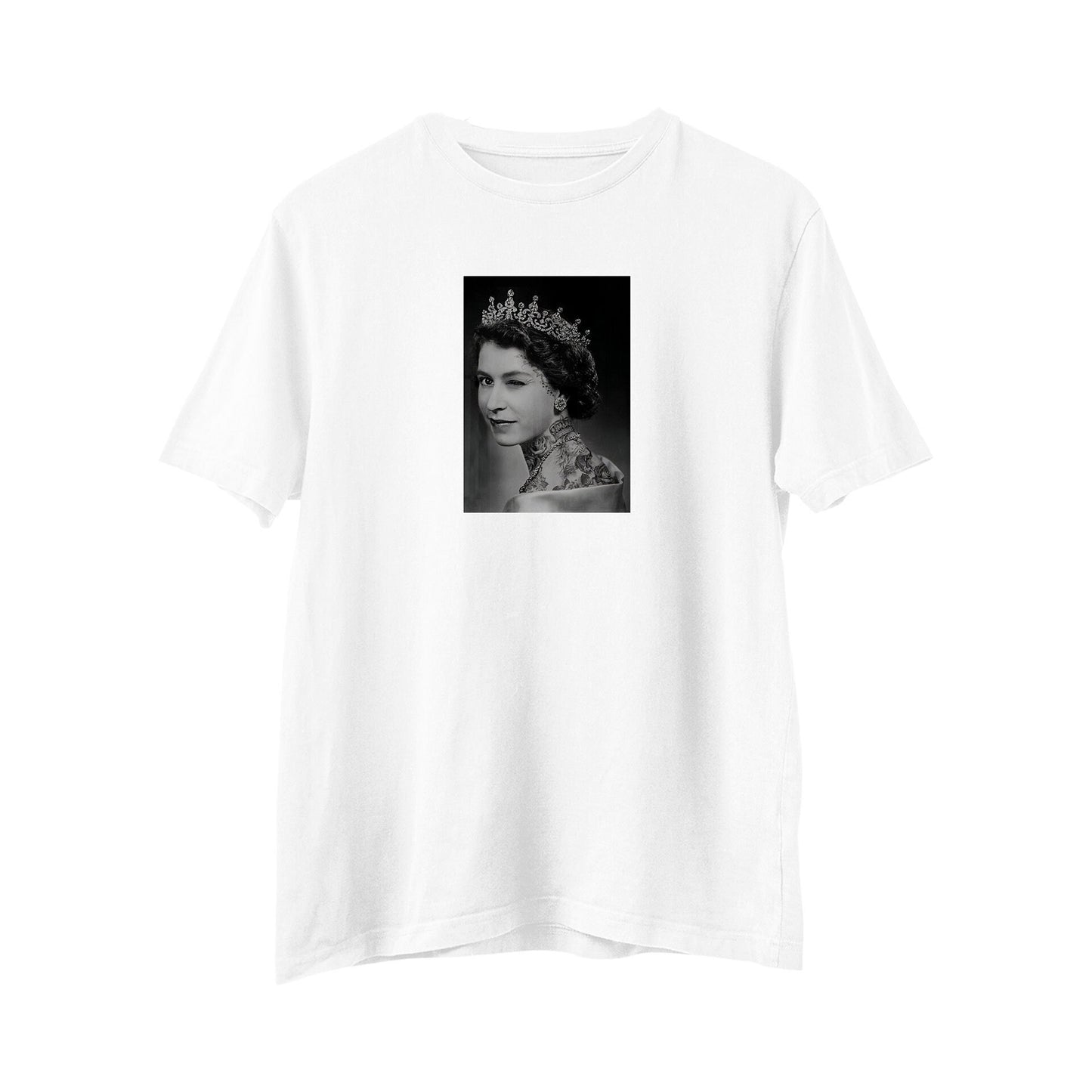 Unisex Her Majesty the Queen Elizabeth II T-Shirt, The Queen Winking , Novelty T-Shirt, Mens, Ladies Gift For Him, Gift For Her