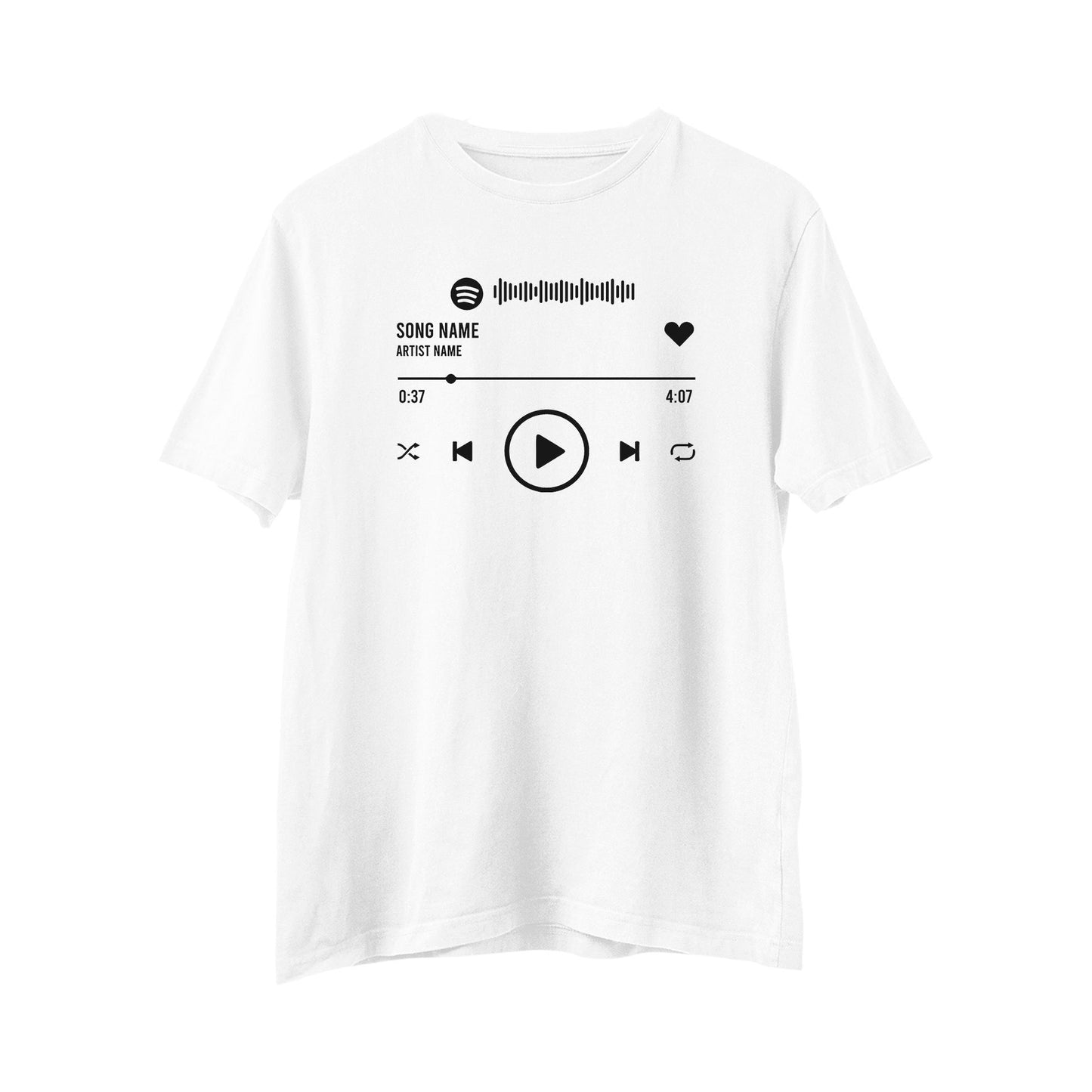 Personalised Custom Favourite Song T-shirt