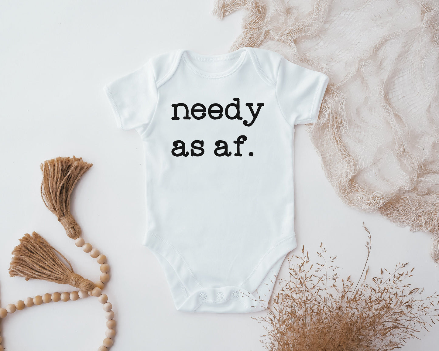 Needy As Af Baby Vest, Baby Grow