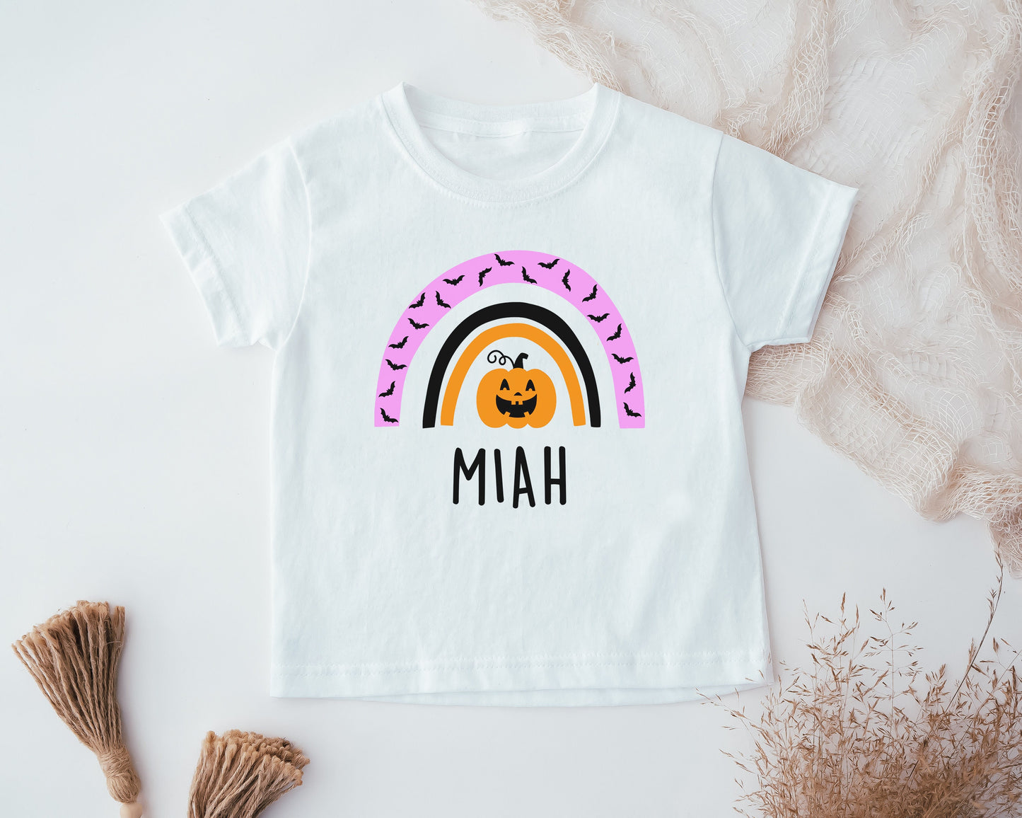 Personalised Kids Halloween Rainbow Kids T-Shirt