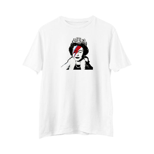 Unisex Her Majesty the Queen Elizabeth II T-Shirt, Union Jack shirt , Lightning, Novelty T-Shirt, Mens, Ladies Gift For Him, Gift For Her