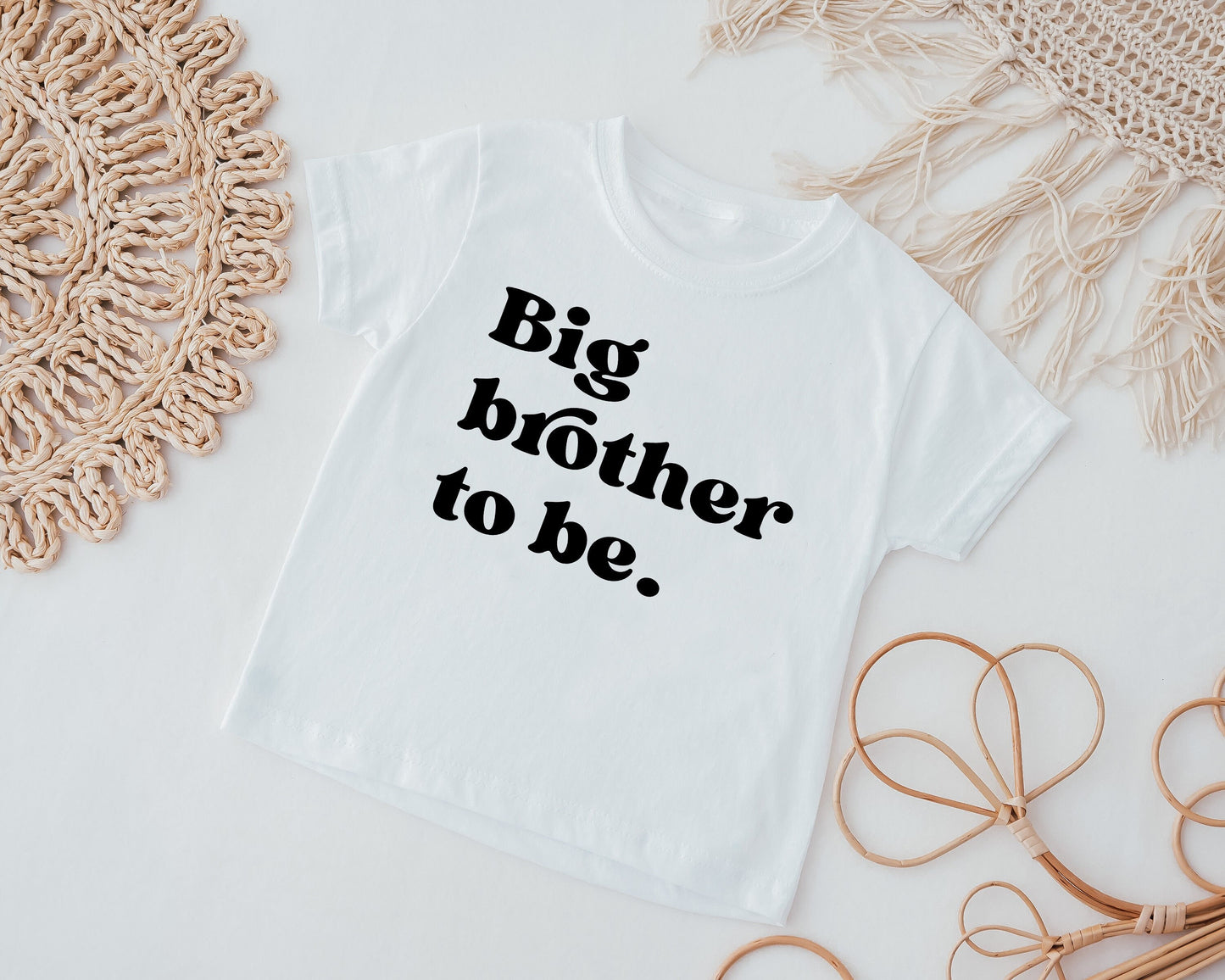 Big Brother To Be Retro Boho Kids T-Shirt