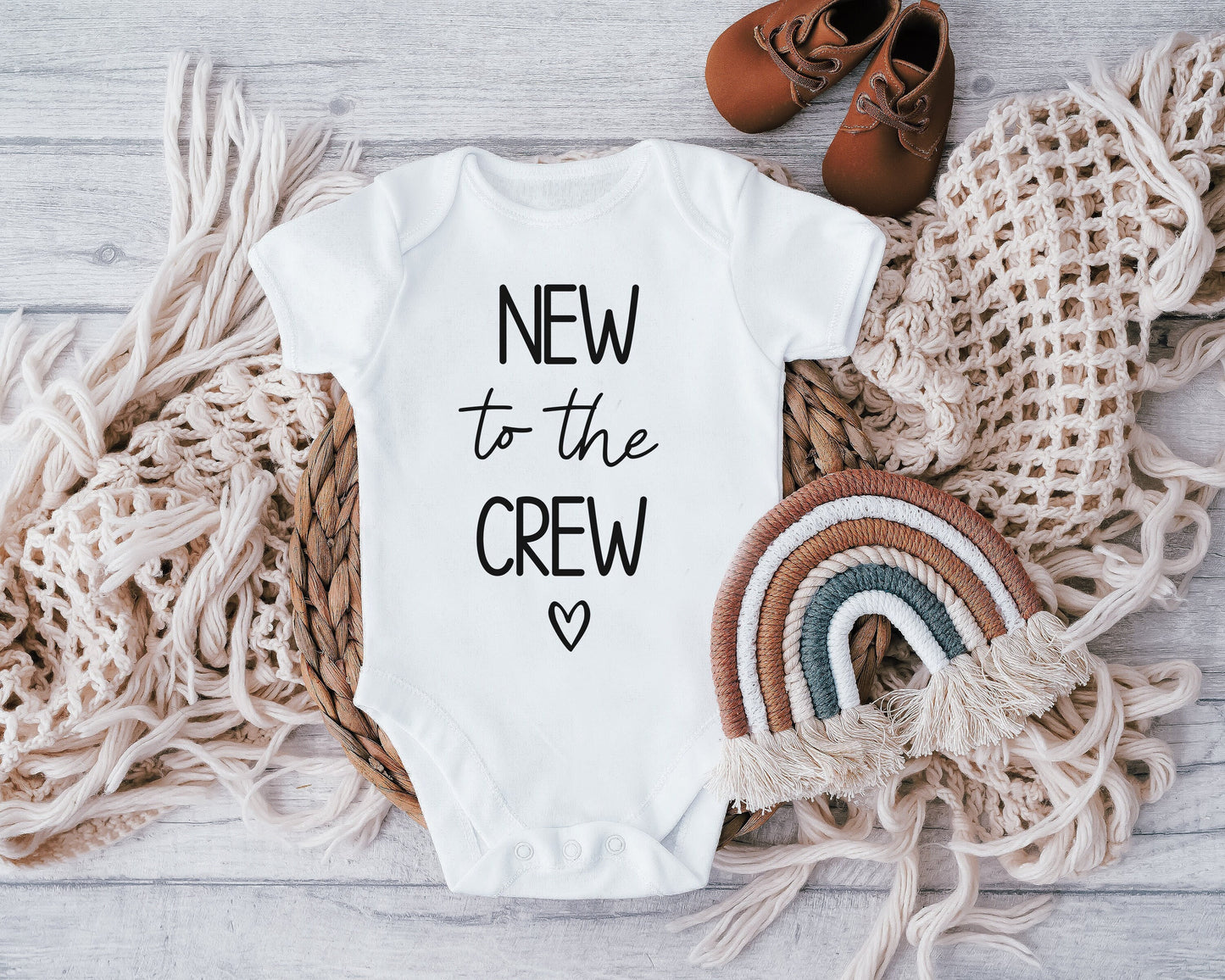 New To The Crew Bodysuit, Cousin Crew, Sibling, New Baby Announcement, Baby Shower Gift, Pregnancy Announcement, Pregnancy Surprise