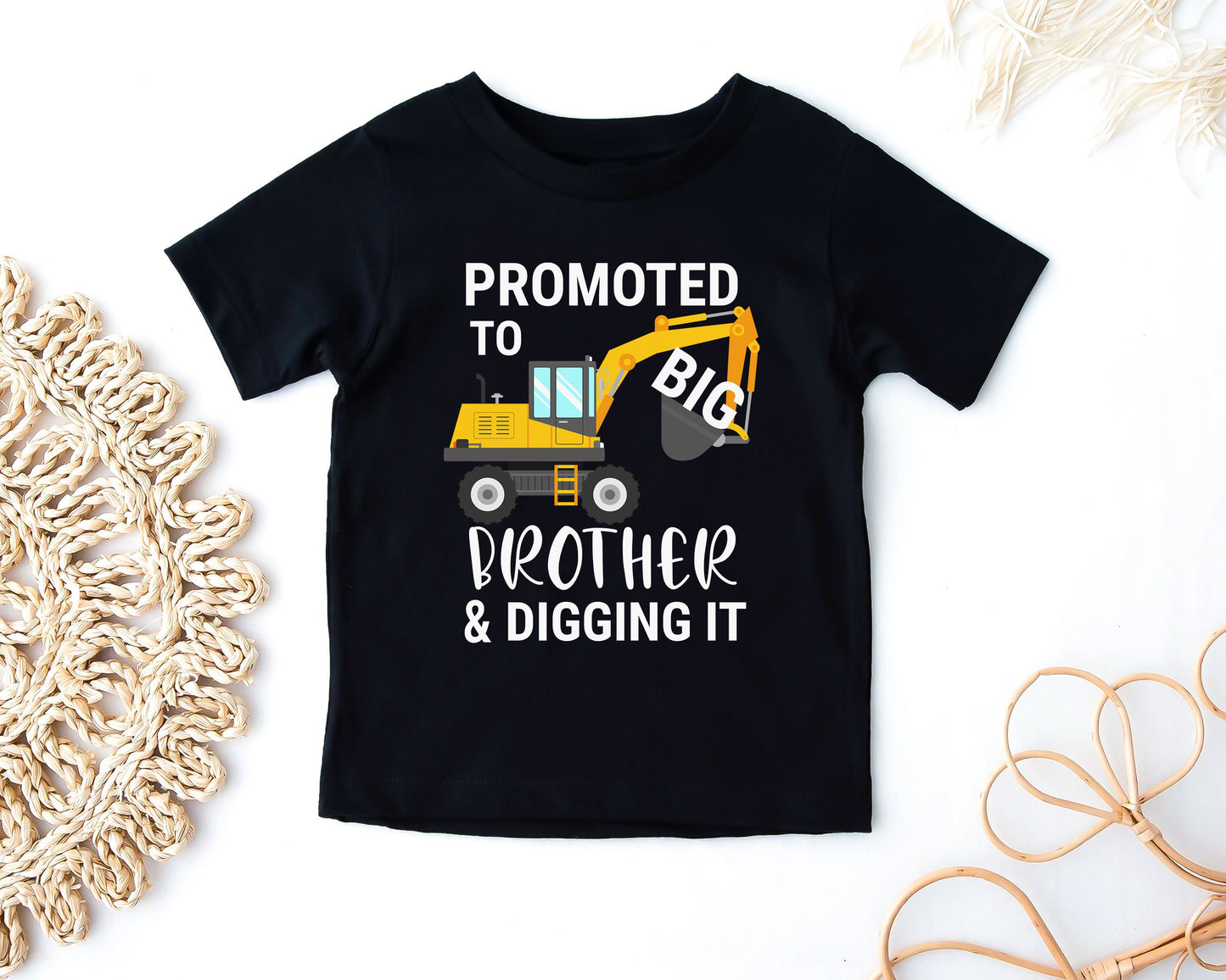 Promoted to Big Brother & Digging it Kids T-Shirt