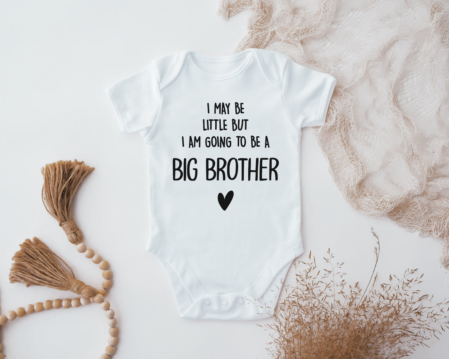 I May Be Little But I Am Going To Be A Big Brother Baby Vest, Baby Grow