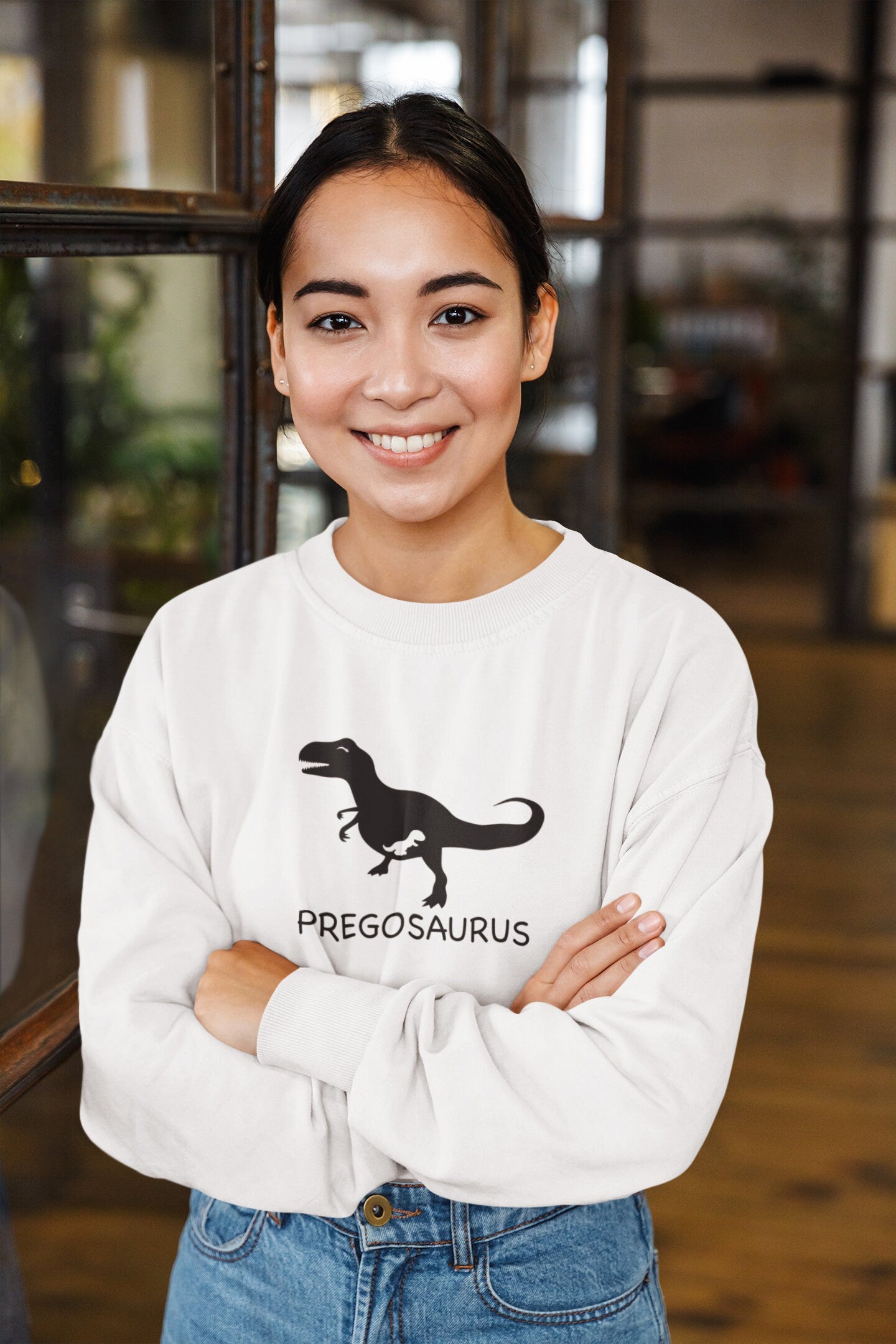 Pregosaurus Sweatshirt, Funny Pregnant shirt, Mom To Be Shirt, New Baby Announcement shirt, Pregnancy Gift, Maternity Tee, Expecting Baby