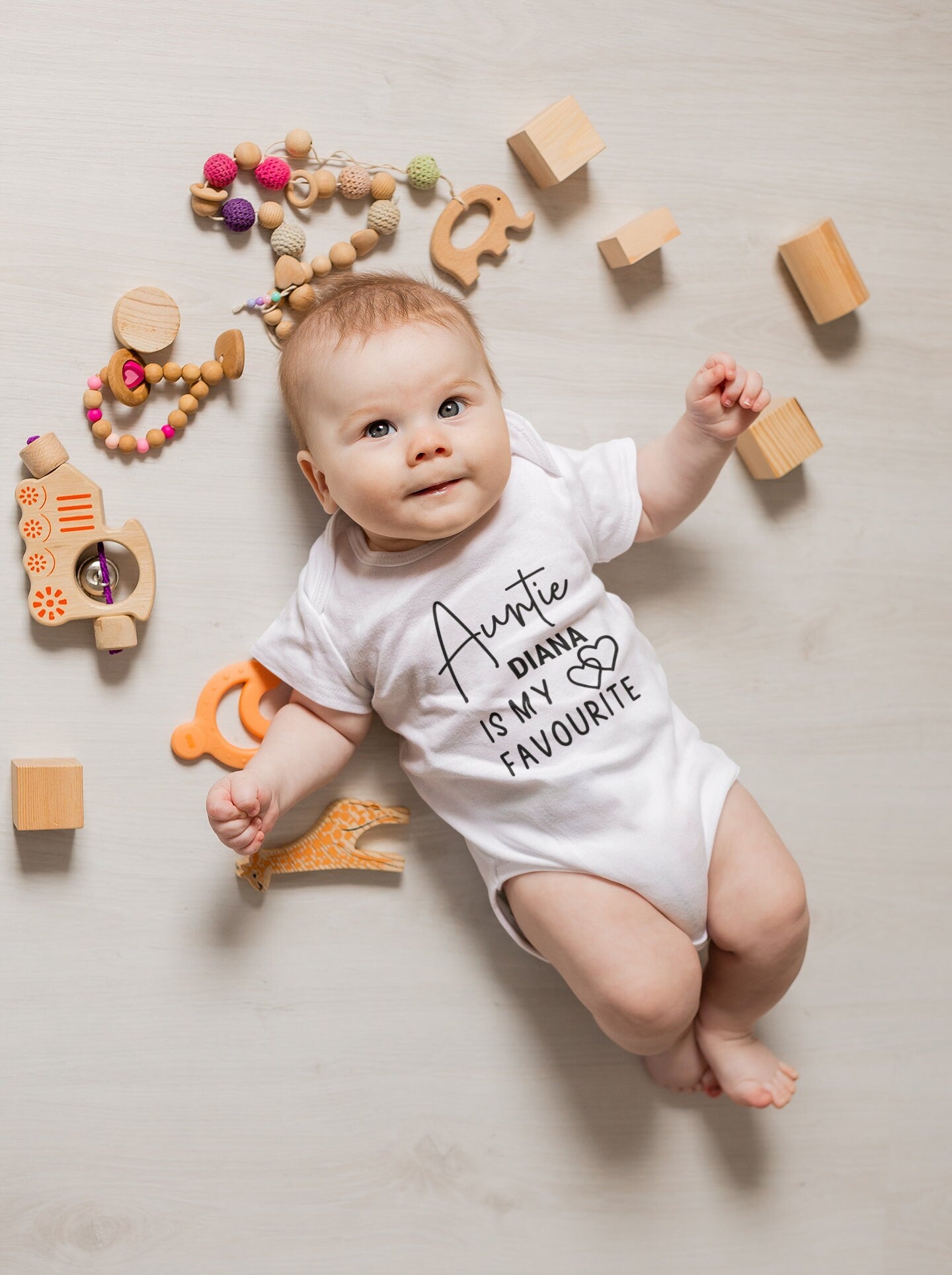 Auntie Is My Favourite Baby Vest, Baby Grow