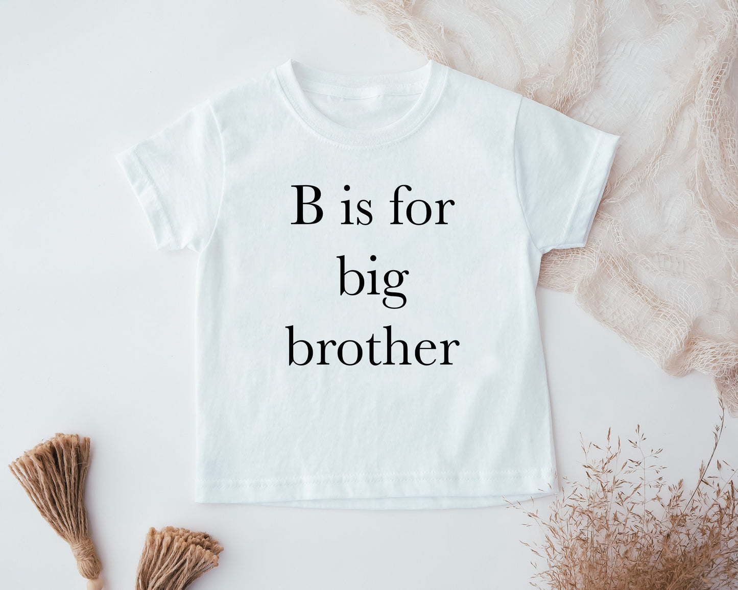 B is for Big Brother Kids T-Shirt, Promoted to Big Brother