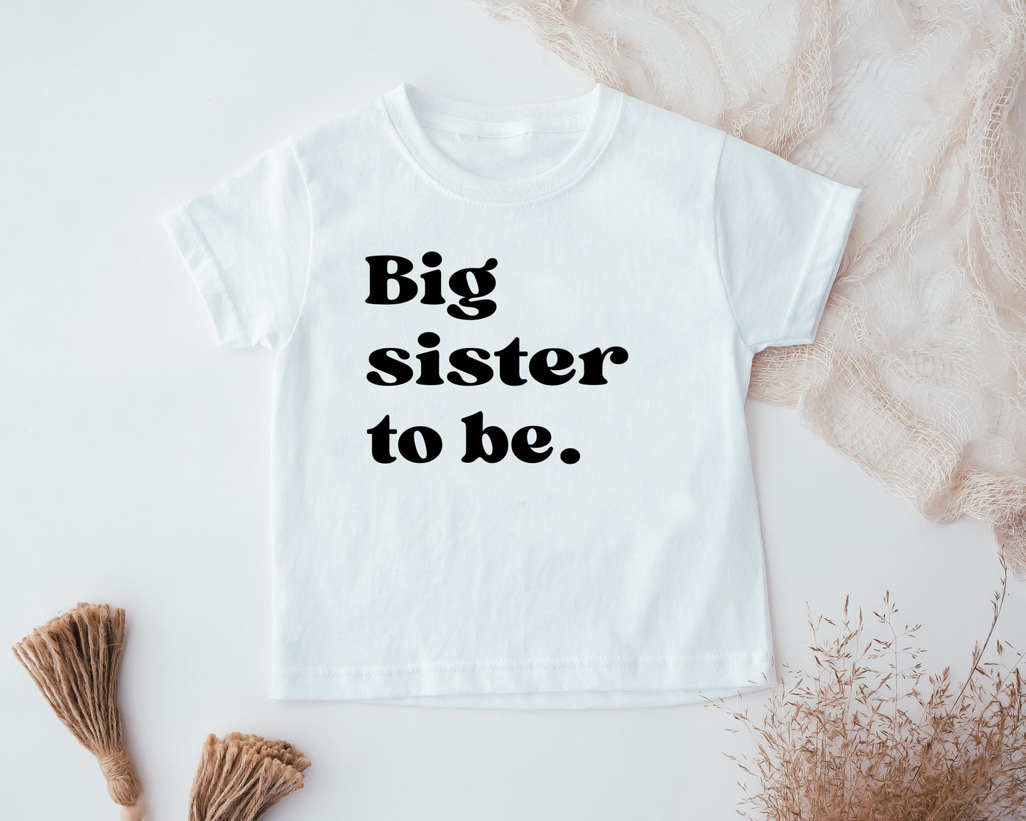 Big Sister To Be Boho Kids T-Shirt