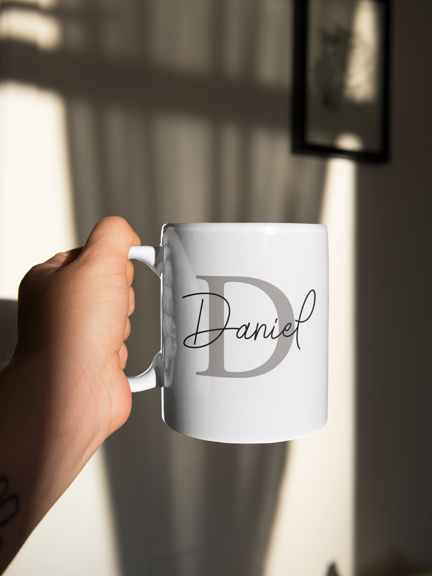 Personalised Initial Name Mug, Custom Mugs, 11oz