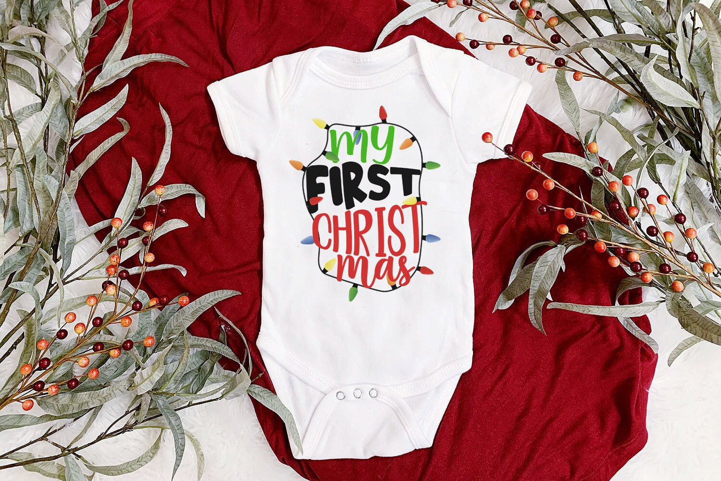 My First Christmas Baby Vest, Baby Grow