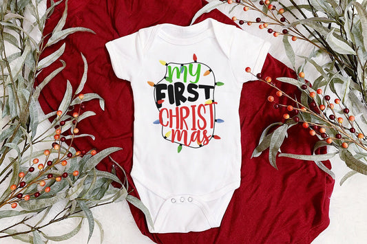 My First Christmas Baby Vest, Baby Grow