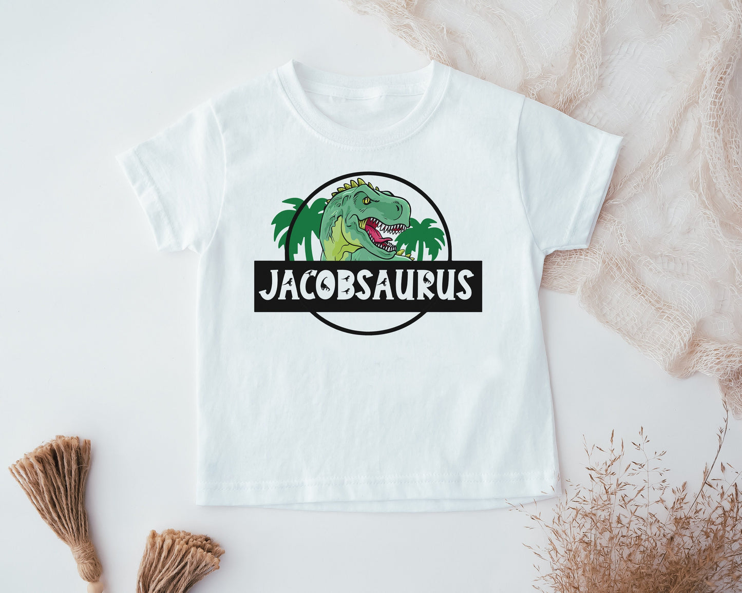 Personalised Kids Dinosaur Kids T-Shirt