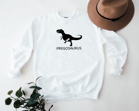 Pregosaurus Sweatshirt, Funny Pregnant shirt, Mom To Be Shirt, New Baby Announcement shirt, Pregnancy Gift, Maternity Tee, Expecting Baby