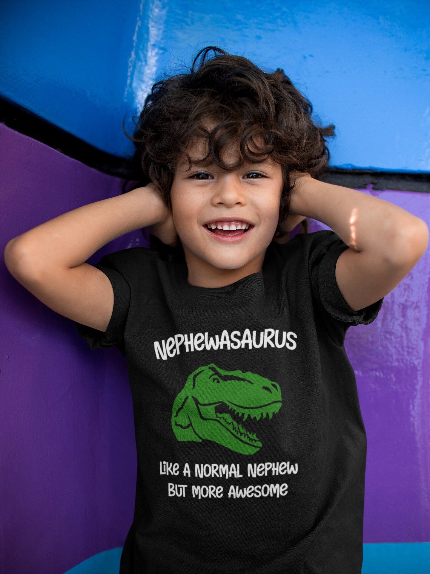 Nephewasaurus Kids T-Shirt, Kids Nephew Dinosaur Kids T-Shirt
