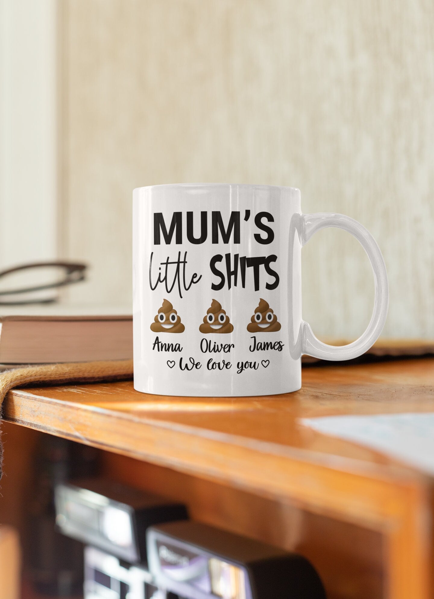 Mum's Little Shits Mug, Personalised Best Mum Mug, 11oz