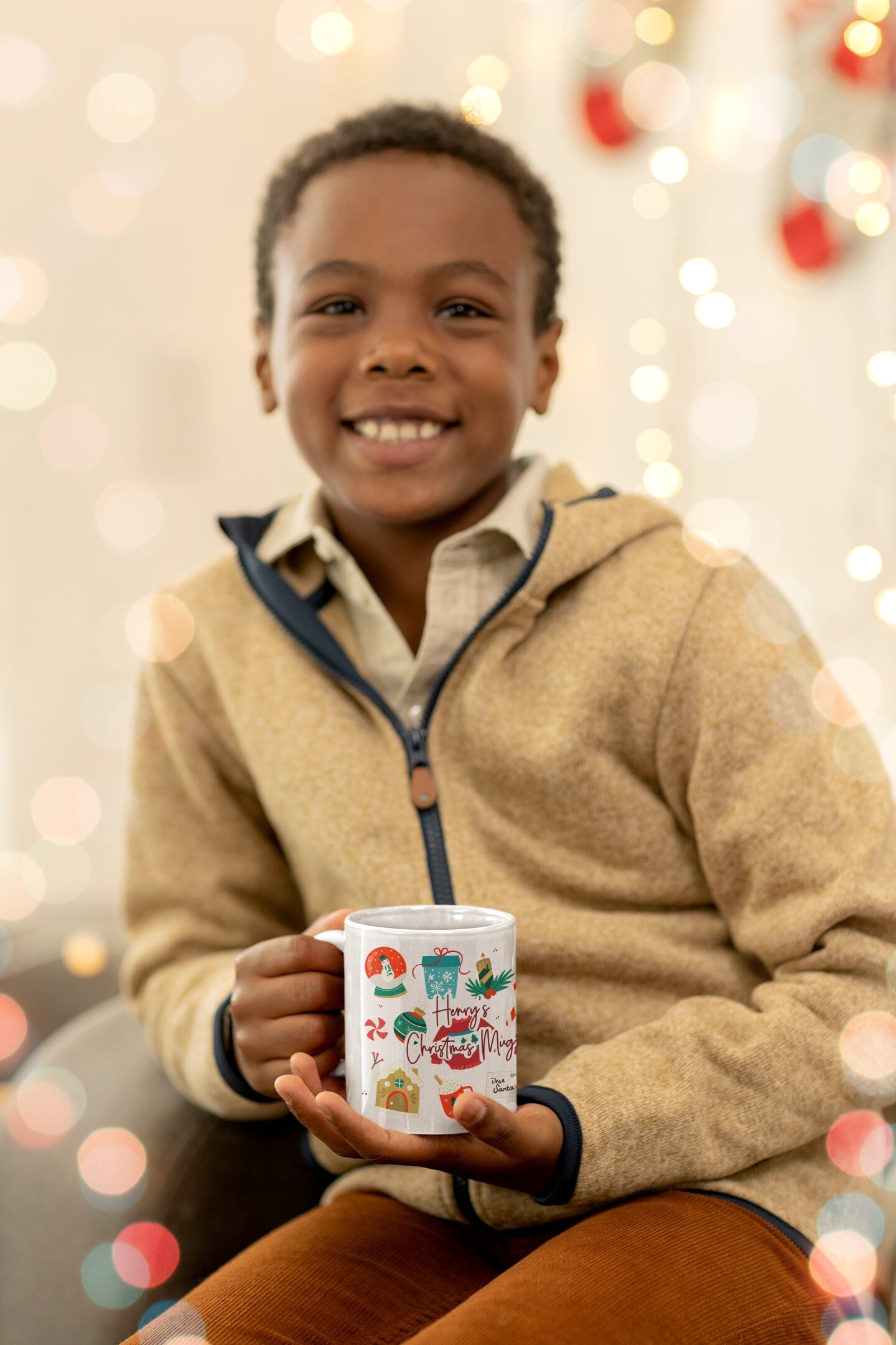 Personalised Icon Christmas Mug