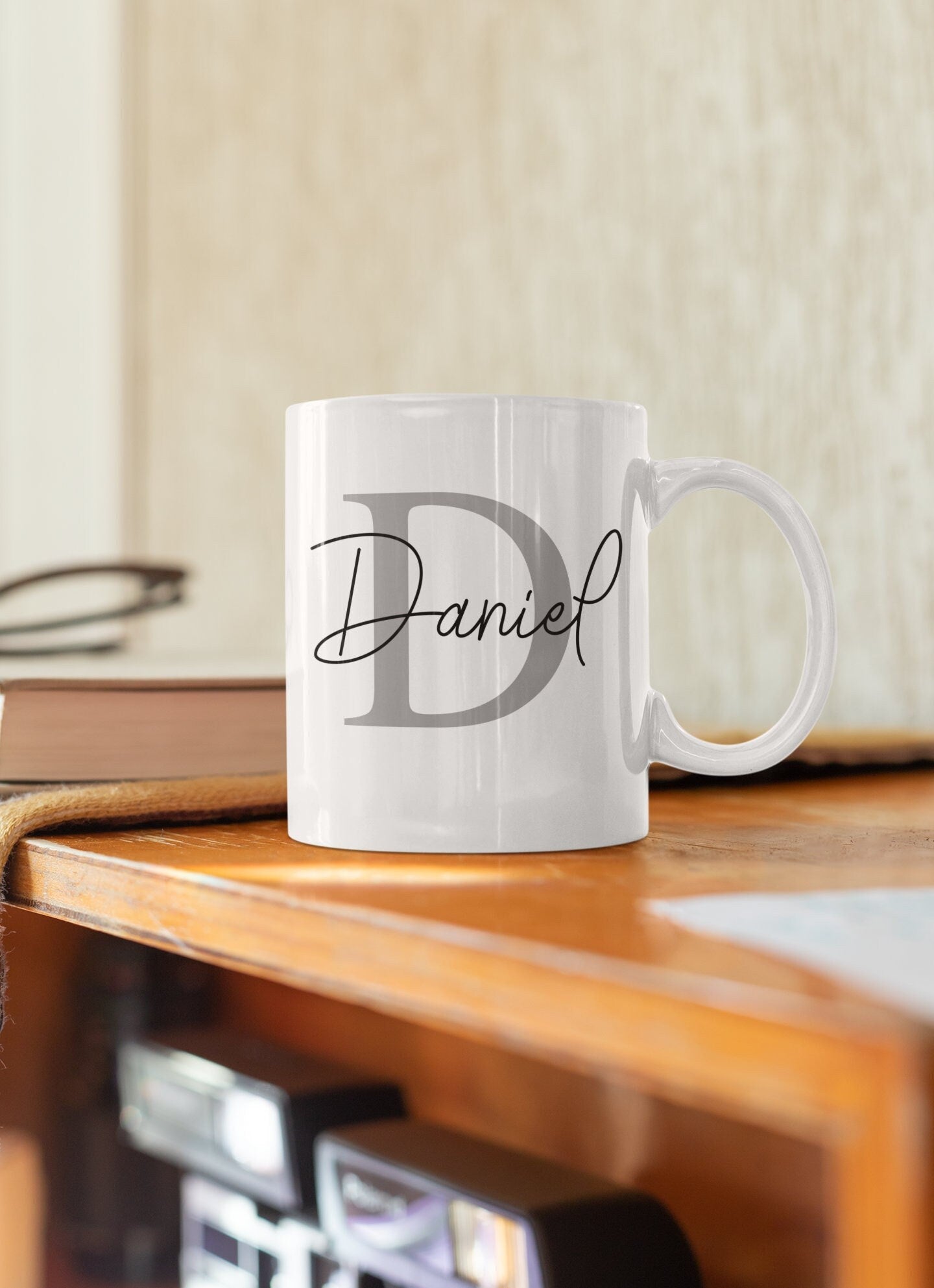 Personalised Initial Name Mug, Custom Mugs, 11oz