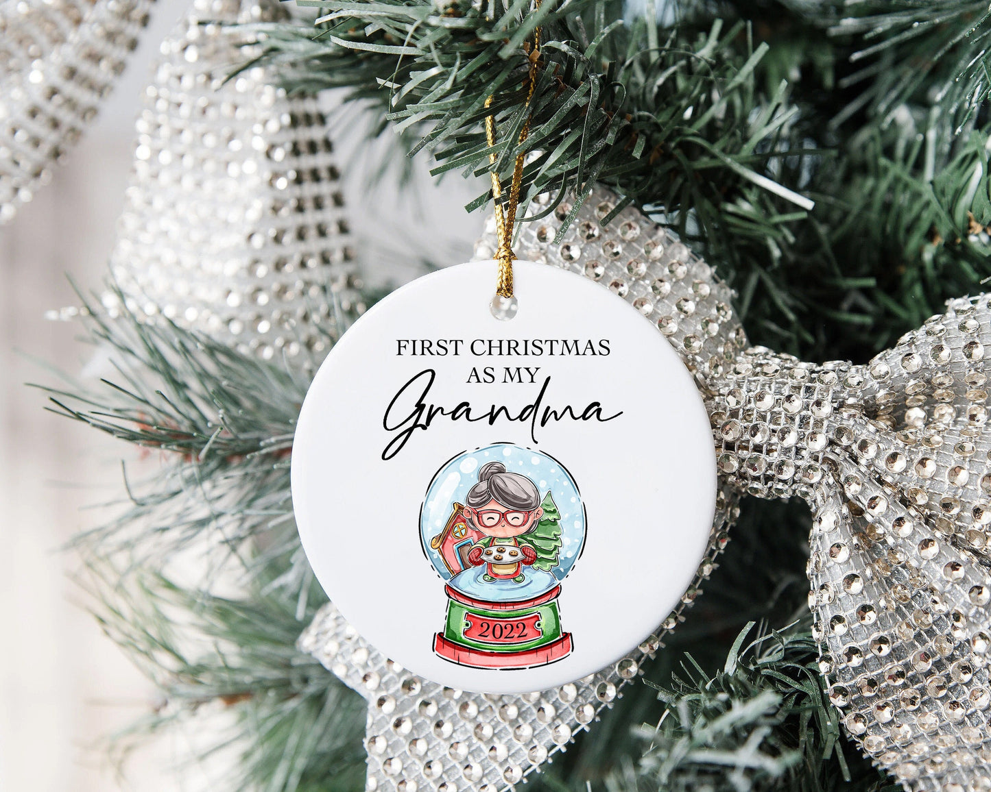 First Christmas As my Grandma Ornament, Grandma Ornament