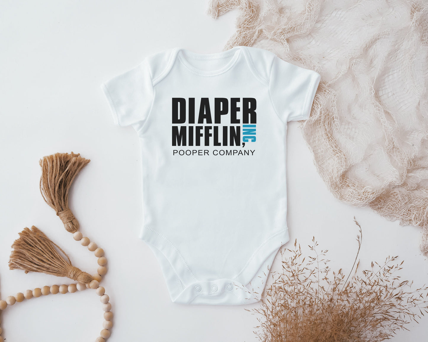 Diaper Mifflin Pooper Company Baby Vest, Baby Grow