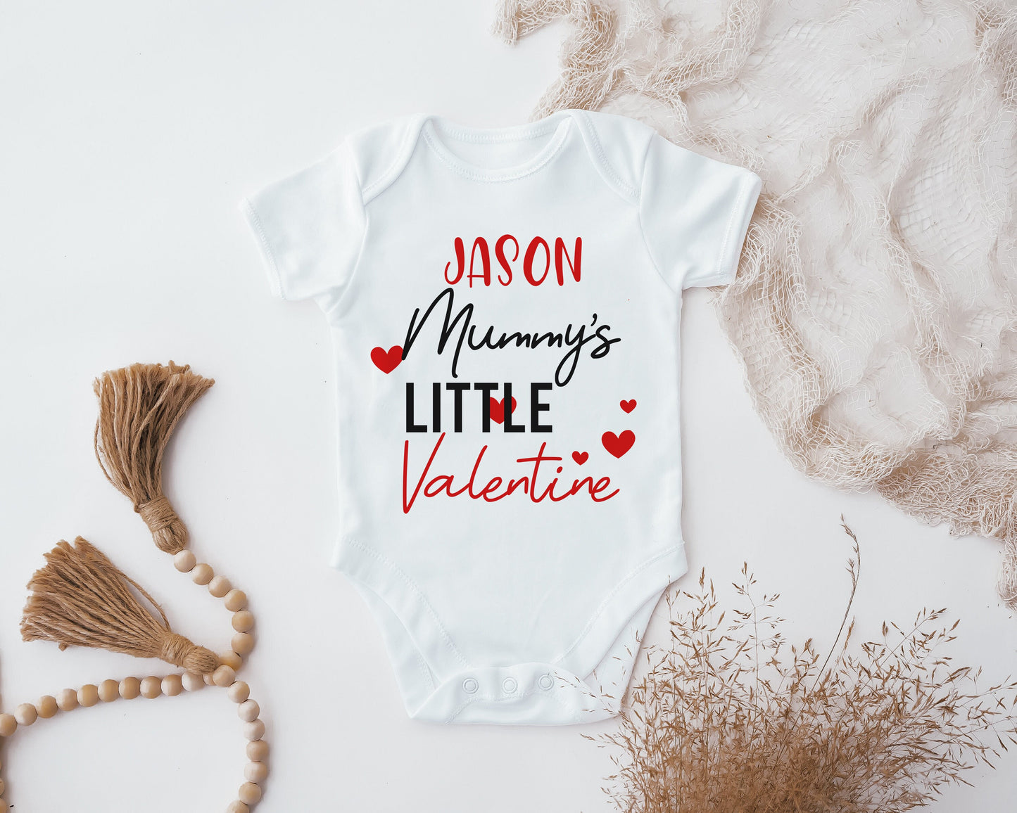 Personalised Little Valentine T-Shirt, Valentine Baby Vest, Baby Grow