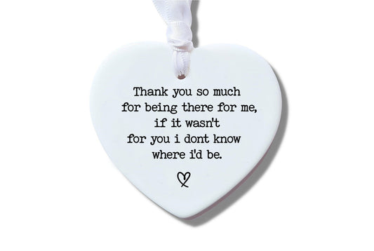 Thank You So Much Ceramic Heart Ornament