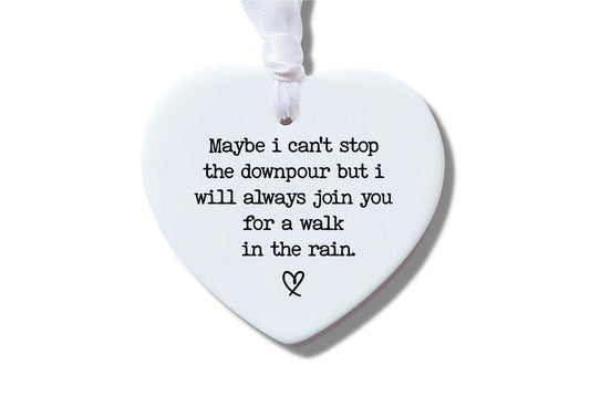 Maybe I can't stop the Downpour Ceramic Keepsake Ornament