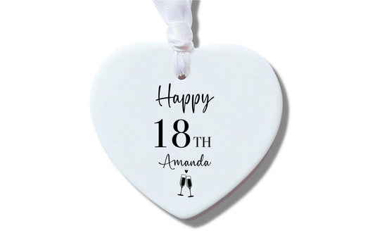 Personalised Happy 18th Birthday Keepsake Ornament